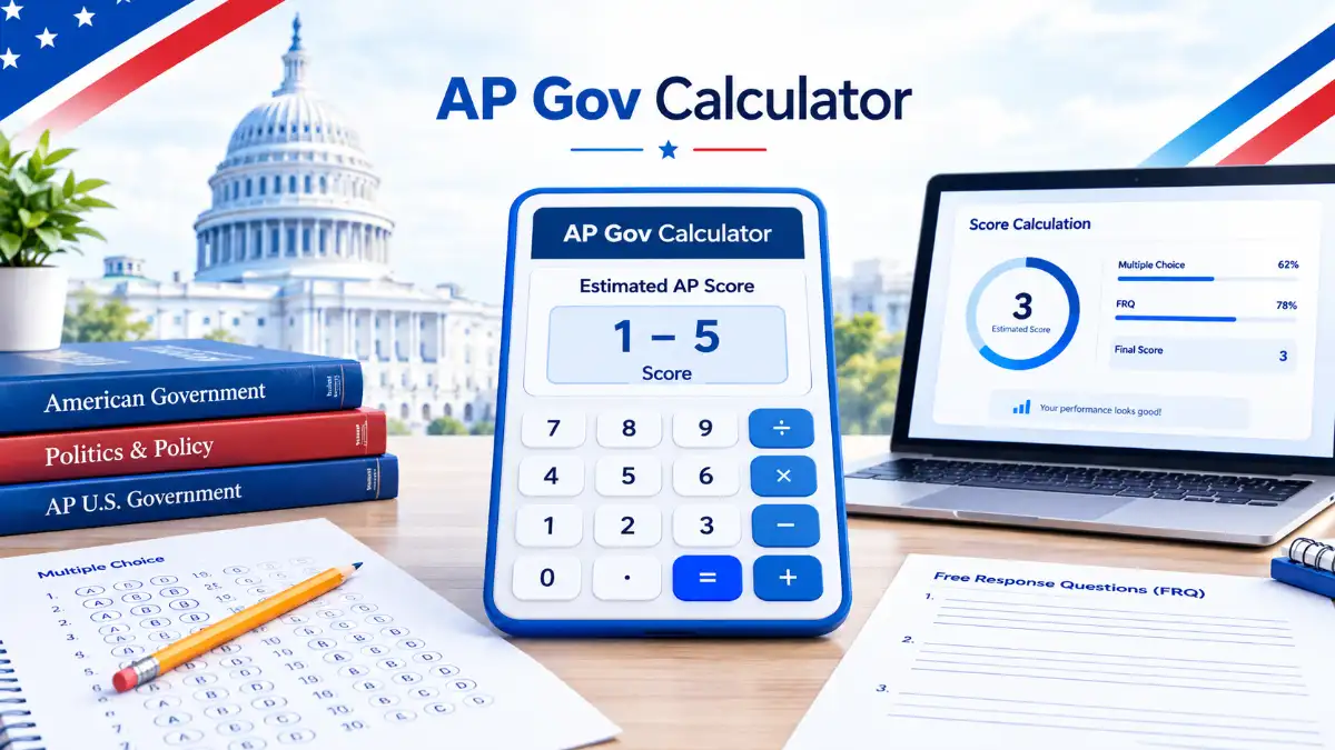 AP Gov Calculator for estimating AP U.S. Government and Politics scores