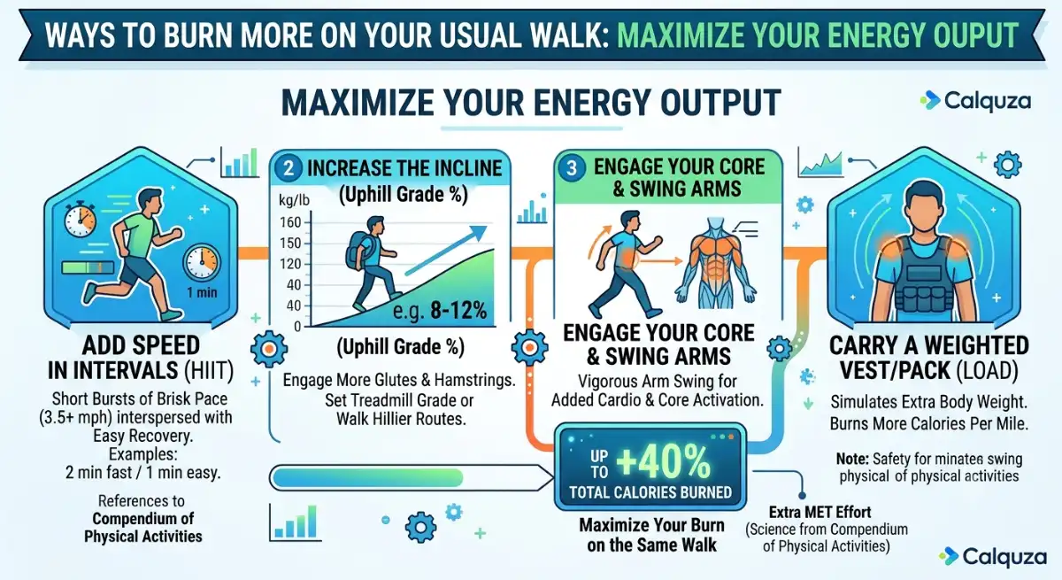 Incline Walking Workout for Maximum Calorie Burn Incline walking workout to burn calories while walking uphill