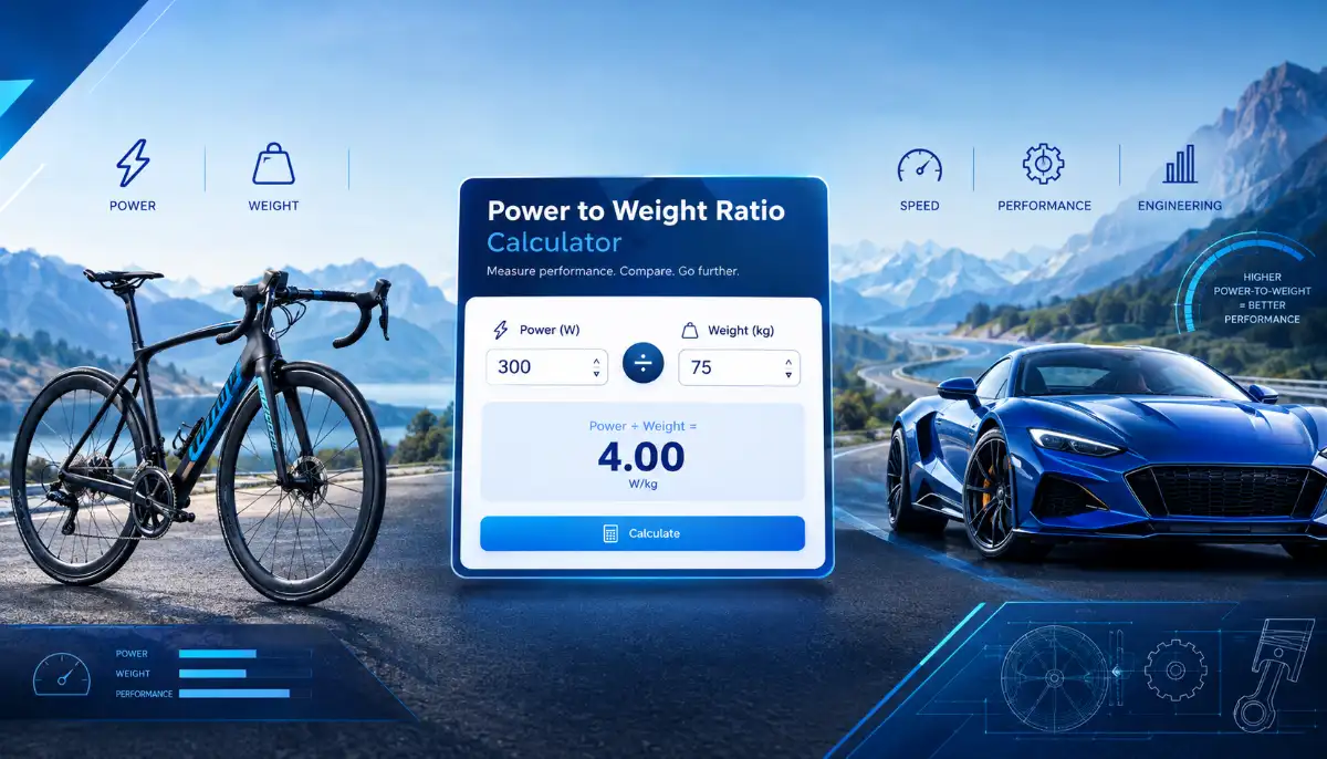 Power to Weight Ratio Calculator